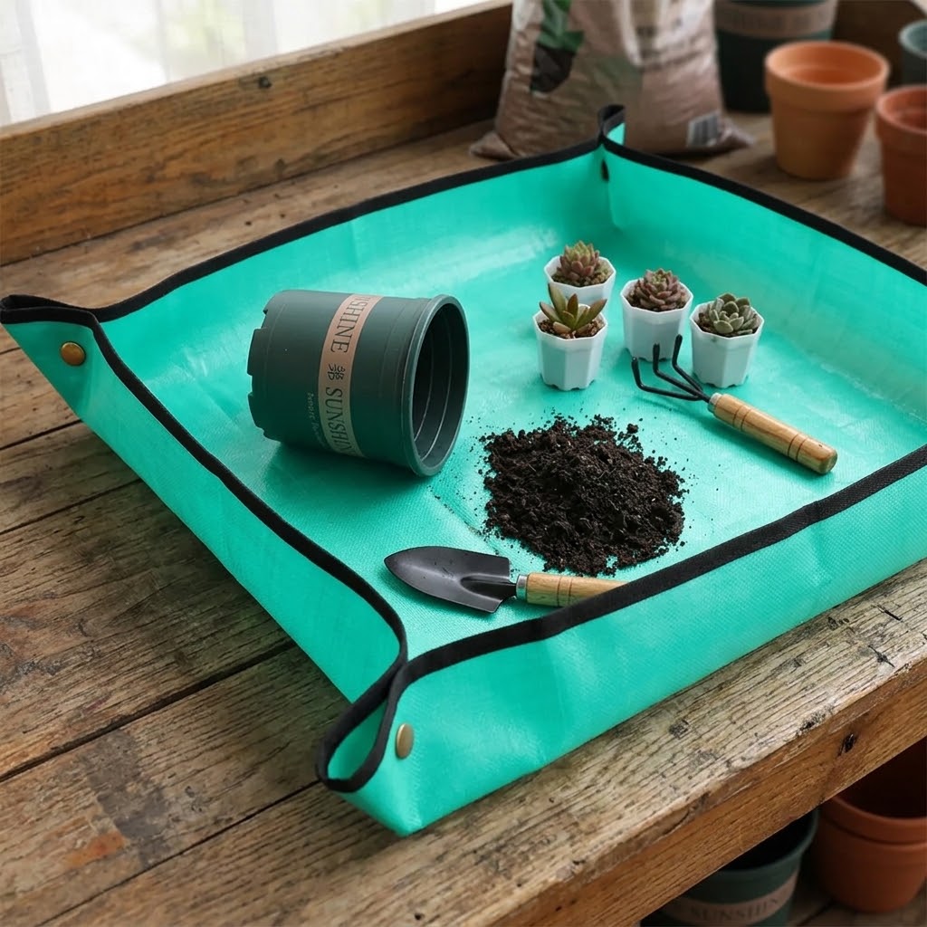 แผ่นรองปลูกต้นไม้กันน้ำ แผ่นรอ - Repotting Mat บทวิจารณ์และราคา