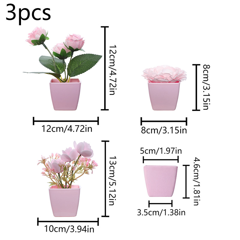 (ชุด 3 ชิ้น) กระถางต้นไม้จําลอ - Succulent Set บทวิจารณ์และราคา